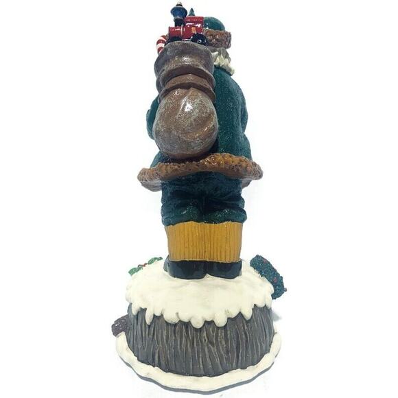 Home for the Holidays Visions of Santa 1839 Resin Santa Musical Figure 10 Inches - Picture 12 of 16